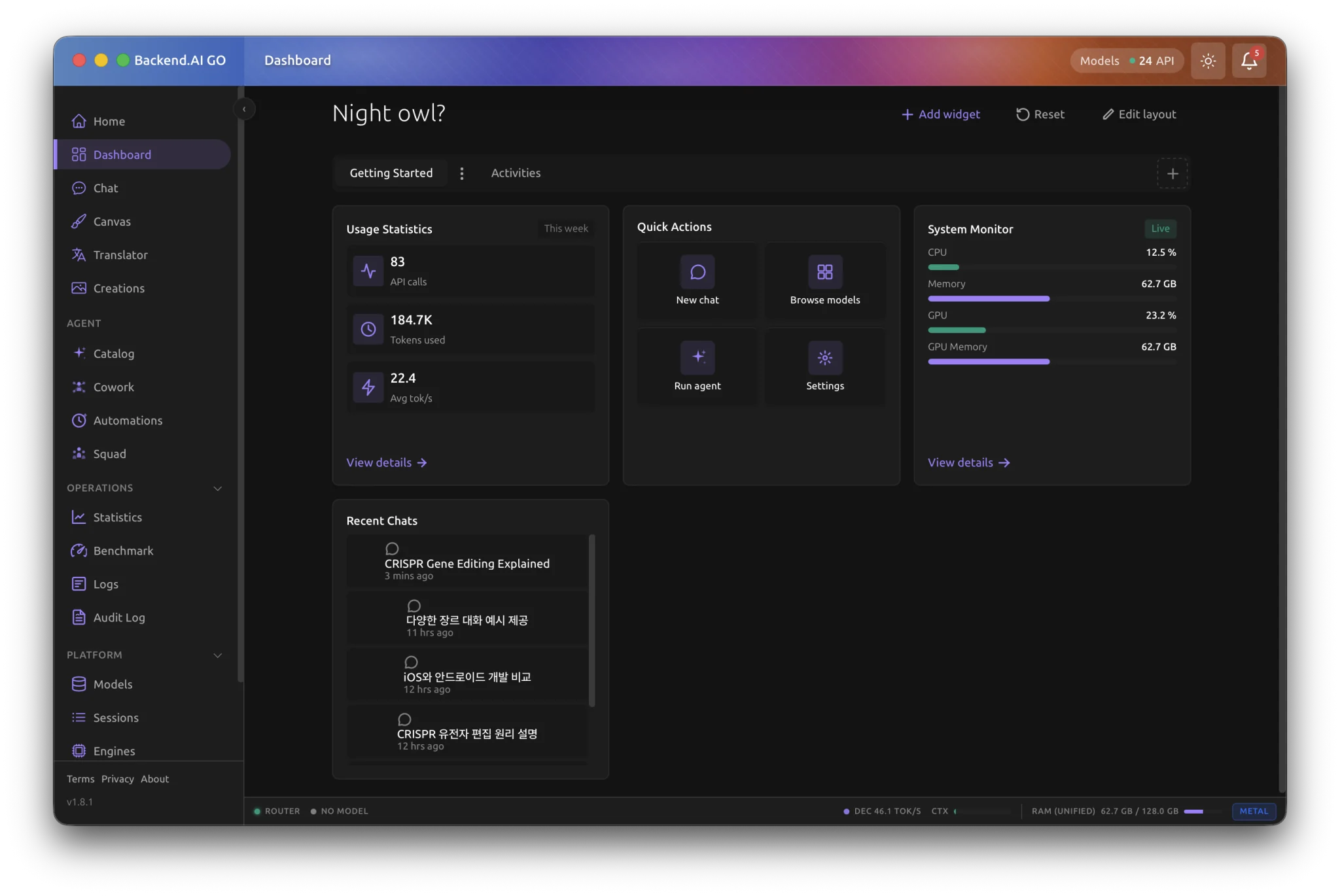 Dashboard